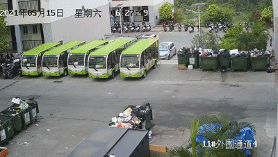 5月15日廣西百色學院擺渡車充電時爆燃