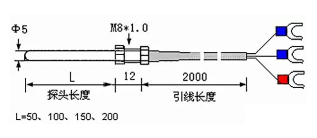 PT100溫度傳感器接線圖